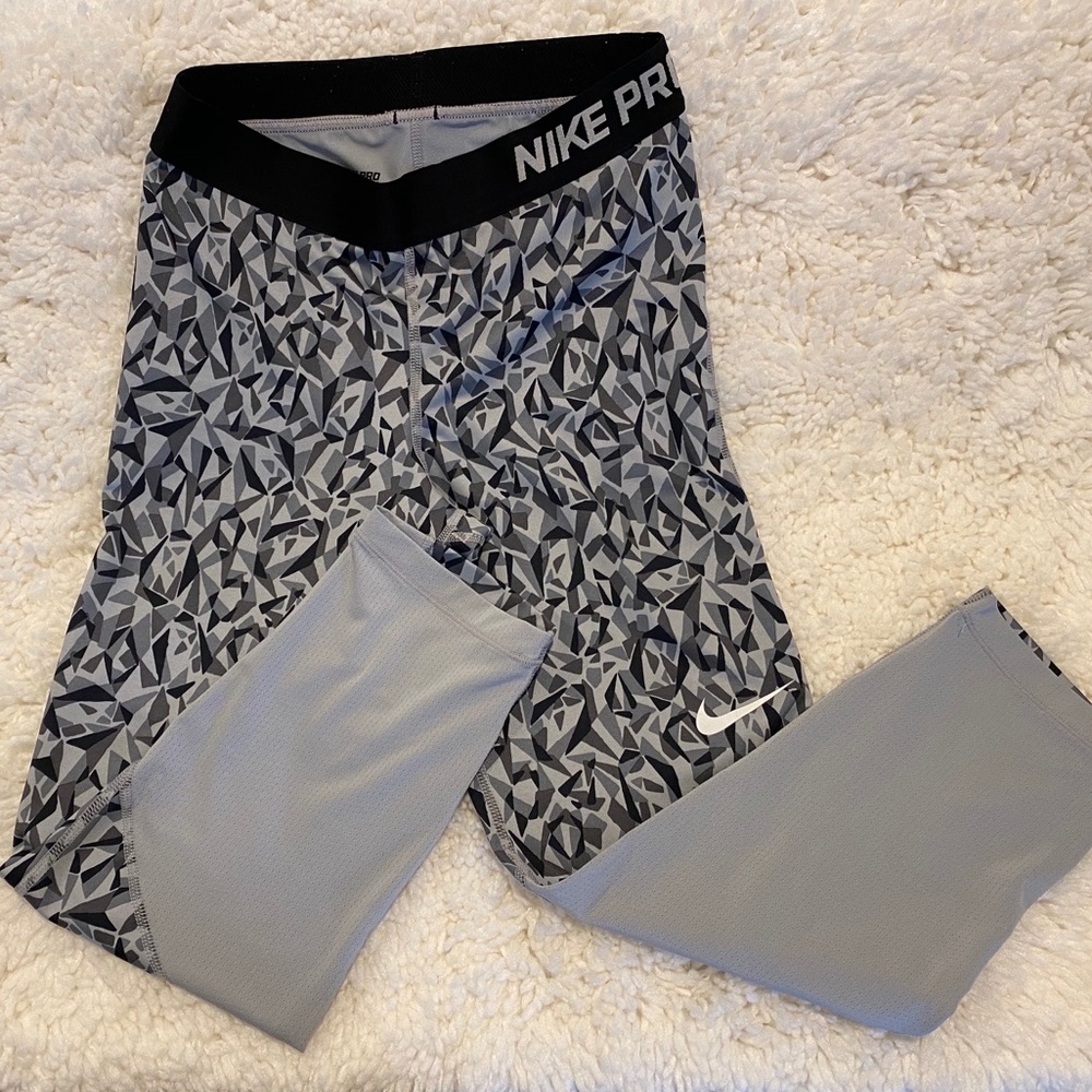 Nike Pro Abstract Leggings pants crop Small